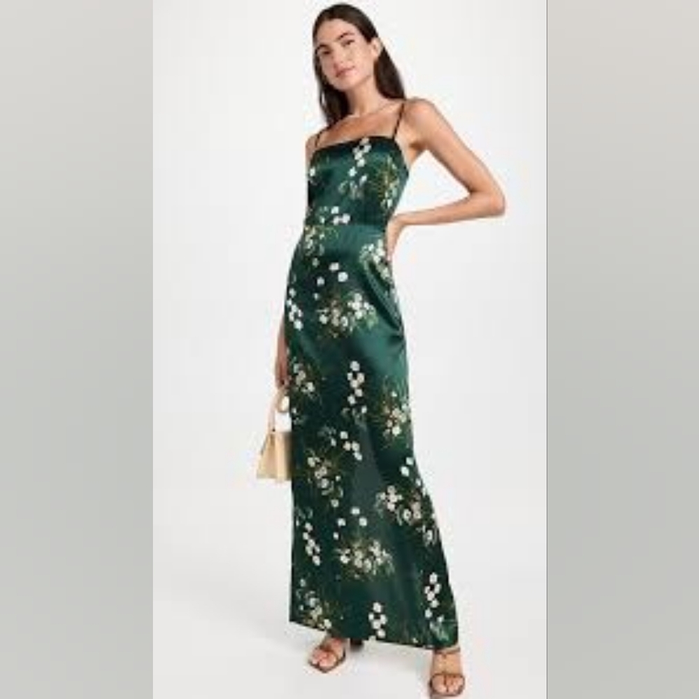 Reformation Frankie Silk Dress (hemmed - fits petites)